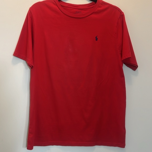 Polo by Ralph Lauren Red T-Shirt with Blue Pony Size XL - Picture 2 of 6